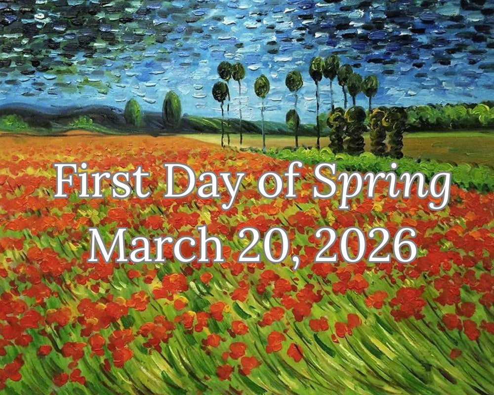 First Day of Spring inspired by Claude Monet poppy field painting – Mini Masters Art