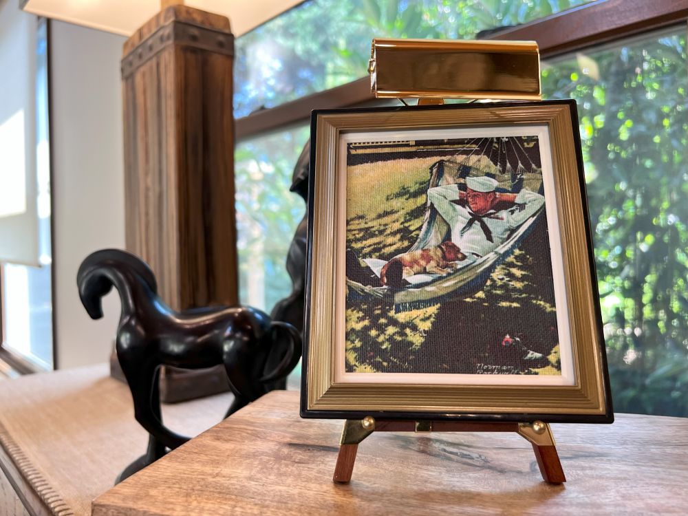 Celebrate Hammock Day with a Classic Slice of Americana Featuring Norman Rockwell’s “On Leave” and Our Mini Masters Art Ensemble