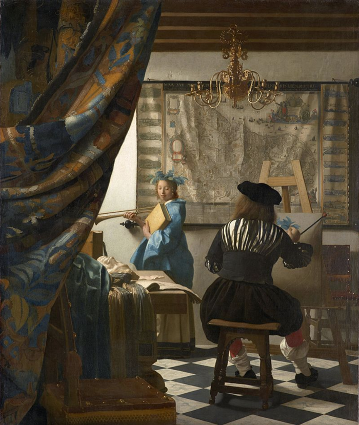 The Art of Painting by Dutch Master Johannes Vermeer: A Masterpiece Scaled-down for Your Collection