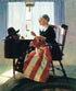 Mending The Flag. The Saturday Evening Post cover by Norman Rockwell © SEPS Licensed by Curtis Licensing