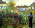 Monet Painting in His Garden Claude Monet